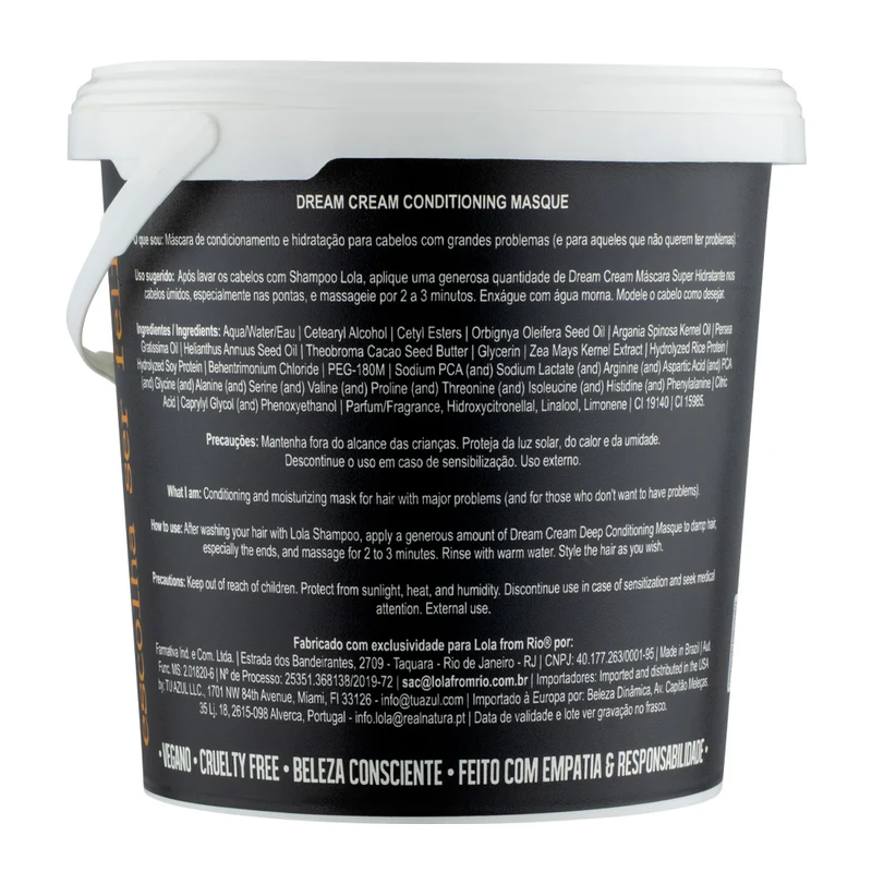 Lola From Rio Dream Cream 3000gr - masque super hydratant cheveux rebelles