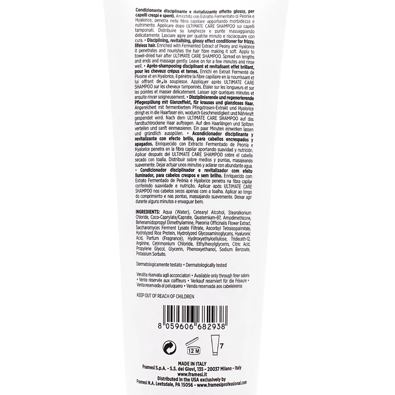 Framesi Morphosis Ultimate Care Conditioner 250ml - après-shampoing anti-frisottis