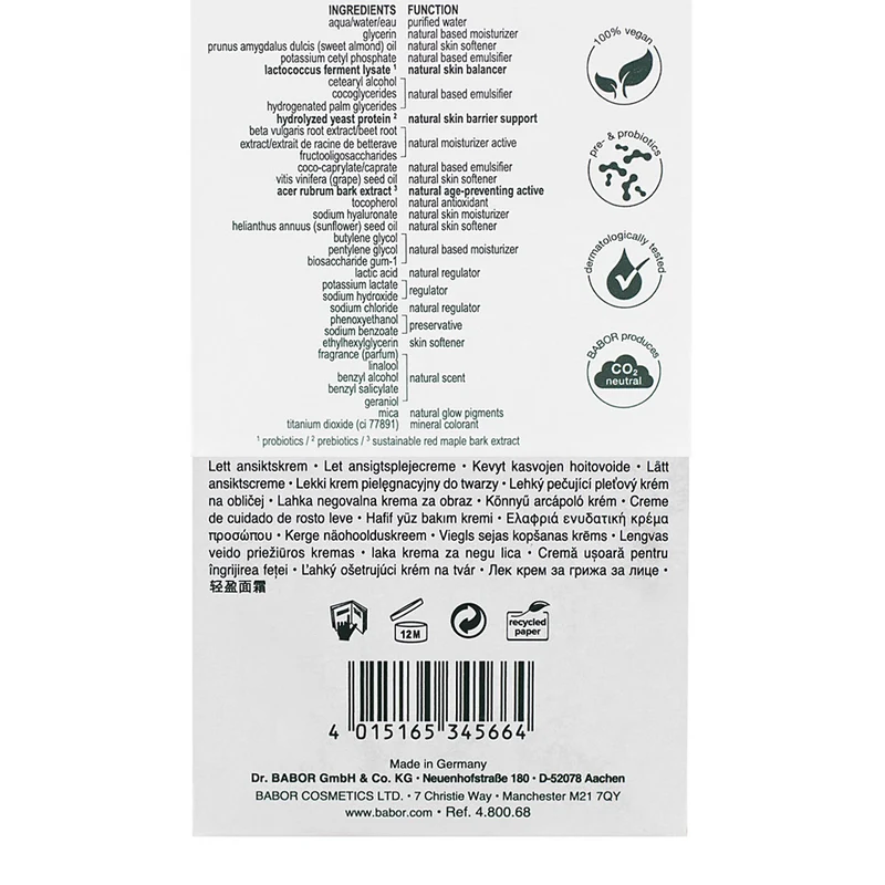 Babor Doctor Babor Doc Cleanformance Moisture Glow Gel-Cream 50ml - crème hydratante visage