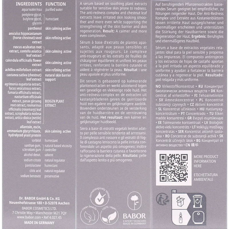 Babor Doctor Babor Sensitive Anti-Redness Serum 30ml - sérum visage peau sensible anti-rougeurs