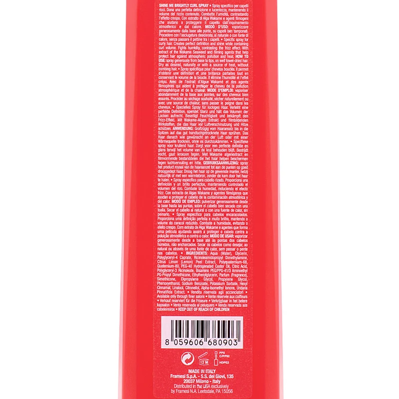 Framesi For-Me 326 Shine Me Brightly Curl Spray 200ml - spray définition boucles