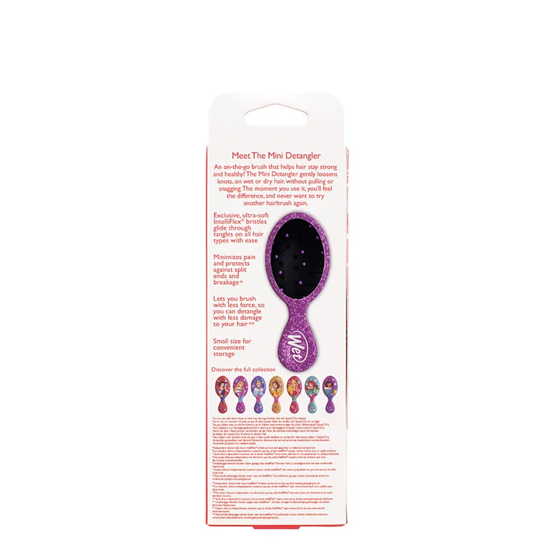 WetBrush Pro Mini Detangler Disney Glitter Ball Jasmine - mini brosse démêlante
