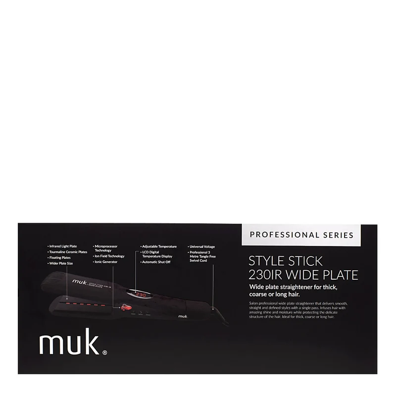 Muk Style Stick 230IR Wide Plate - lisseur cheveux épais