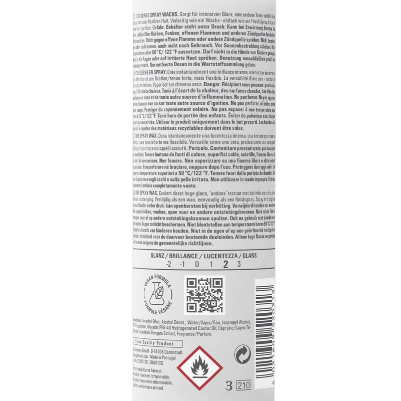 Goldwell Stylesign Dry Spray Wax 150ml - cire en spray tenue forte