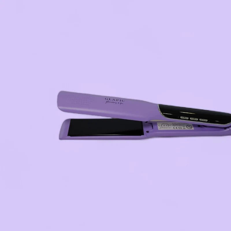 Glapic Lavender Violet Large Hair Straightener - lisseur violet pastel