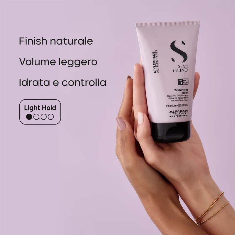 Alfaparf Milano Semi Di Lino Style&Care Texturizing Balm 150ml - conditionneur texturant tenue légère