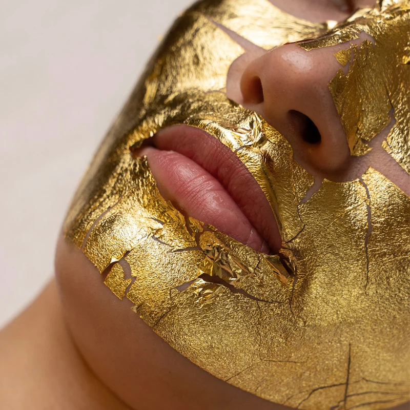 SkinSystem Aurumu 24kt Gold Face Mask 1 pièce jetable - masque préformé doré