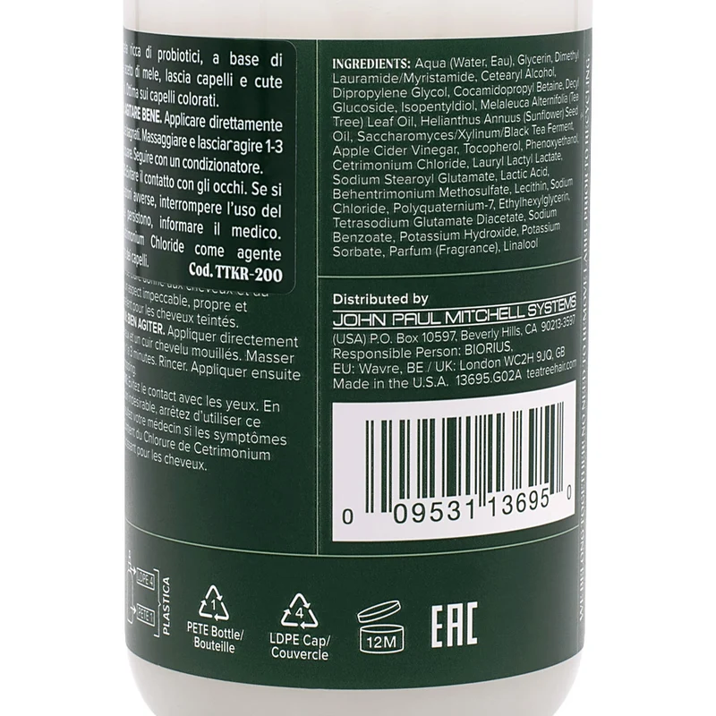 Paul Mitchell Tea Tree Special Detox Kombucha Rinse 200ml - lotion purifiante