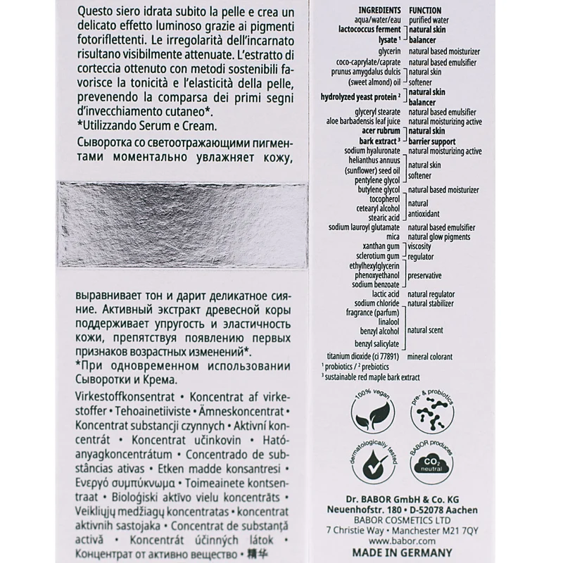 Babor Doctor Babor Doc Cleanformance Moisture Glow Serum 30ml - sérum hydratant illuminateur visage