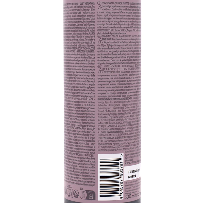 Schwarzkopf Chroma ID Color Mask 8-19 Frosted Lavender 300ml - masque colorant semi-permanent