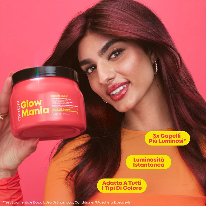 Matrix Haircare Glow Mania Mask 500ml - masque cheveux ternes et colorés
