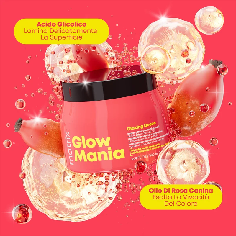 Matrix Haircare Glow Mania Mask 500ml - masque cheveux ternes et colorés