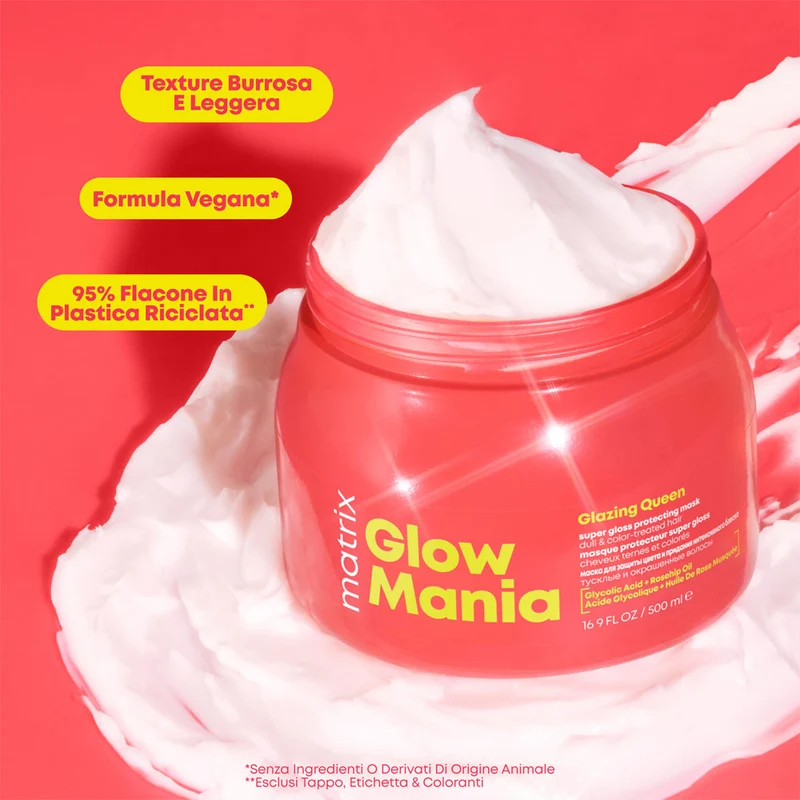 Matrix Haircare Glow Mania Mask 500ml - masque cheveux ternes et colorés