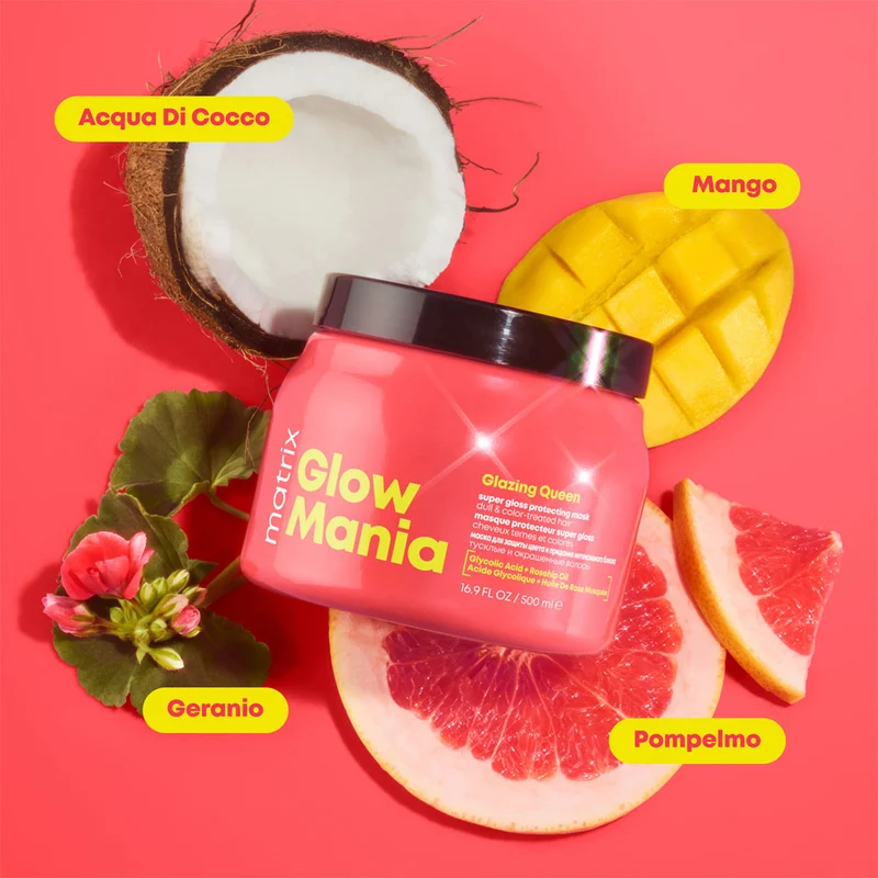 Matrix Haircare Glow Mania Mask 500ml - masque cheveux ternes et colorés