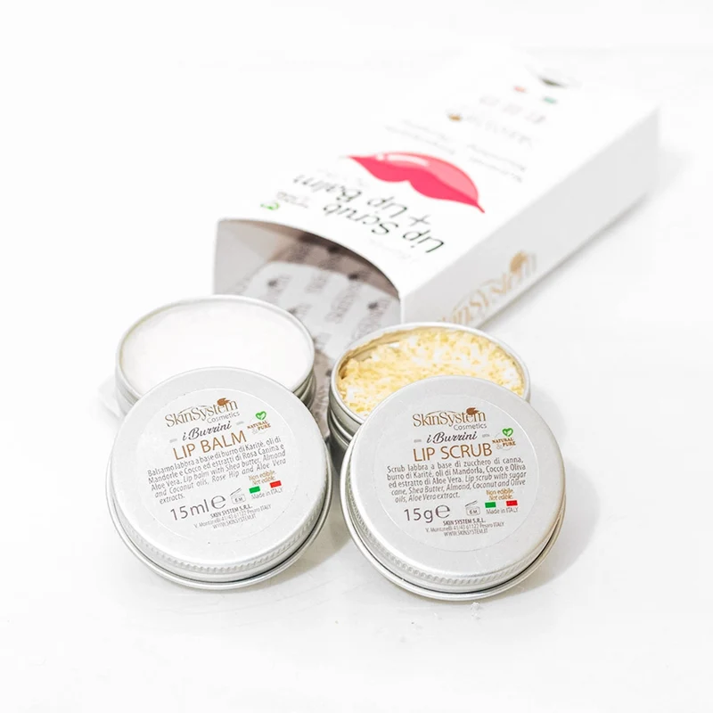 SkinSystem I Burrini Lip Scrub + Lip Balm 15g + 15ml