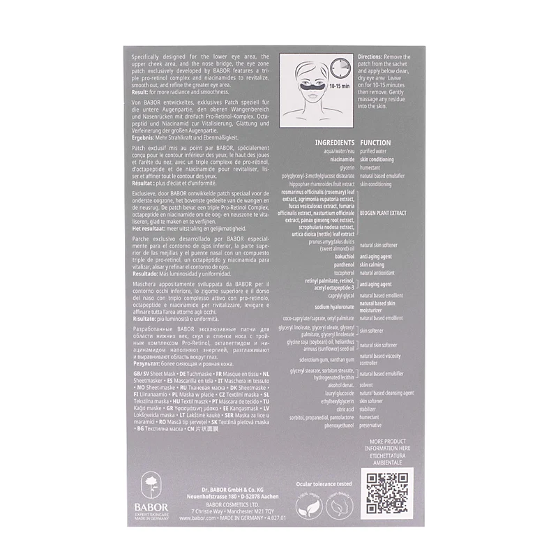 Babor Doctor Babor Resurface Renewal Eye Zone Patch 5pcs - patch pour les yeux effet botox