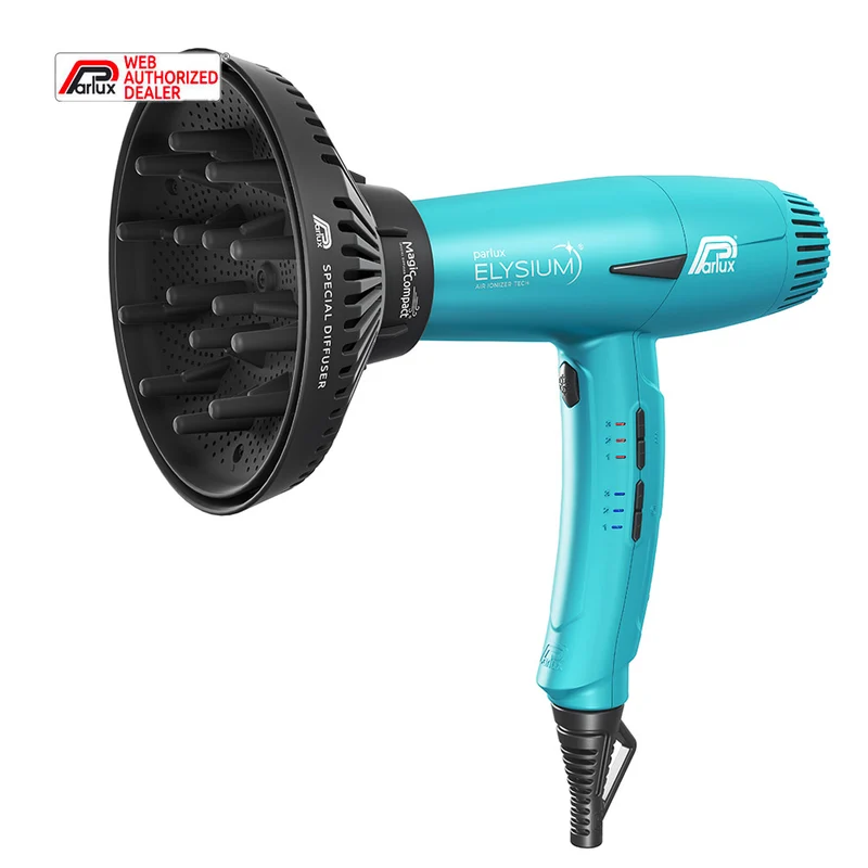Parlux Elysium + Magic Compact Bleu Galaxie - sèche-cheveux avec diffuseur