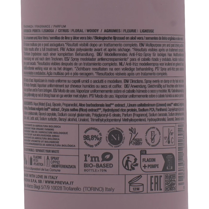 Previa Curlfriends Luscious Curls Spray 200ml - spray coiffant anti-frisottis cheveux bouclés