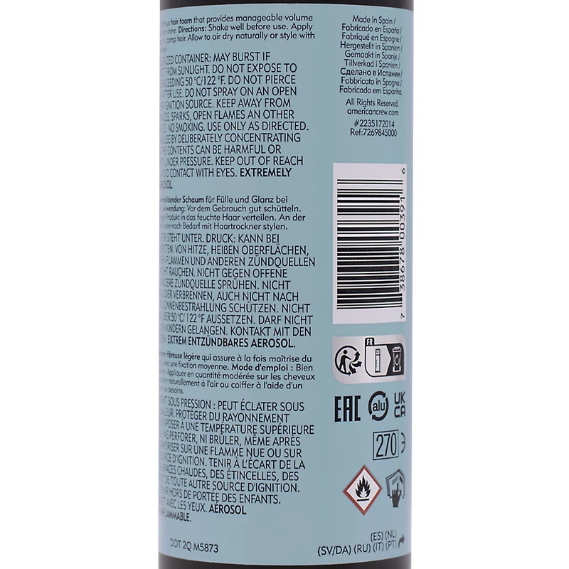 American Crew Fiber Foam 200ml - mousse fibreuse