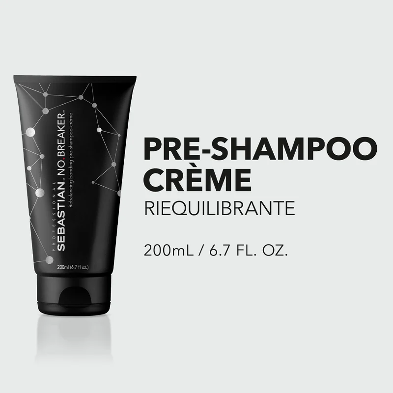 Sebastian No Breaker Rebalancing Bonding Pre-Shampoo Cream 200ml - pré shampooing cheveux abîmés