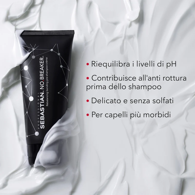 Sebastian No Breaker Rebalancing Bonding Pre-Shampoo Cream 200ml - pré shampooing cheveux abîmés