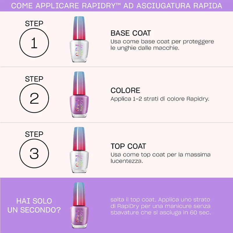 OPI Rapidry Impromptu You 9ml - vernis à ongles à séchage rapide