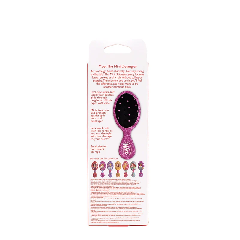 WetBrush Pro Mini Detangler Disney Glitter Ball Rapunzel - mini brosse démêlante