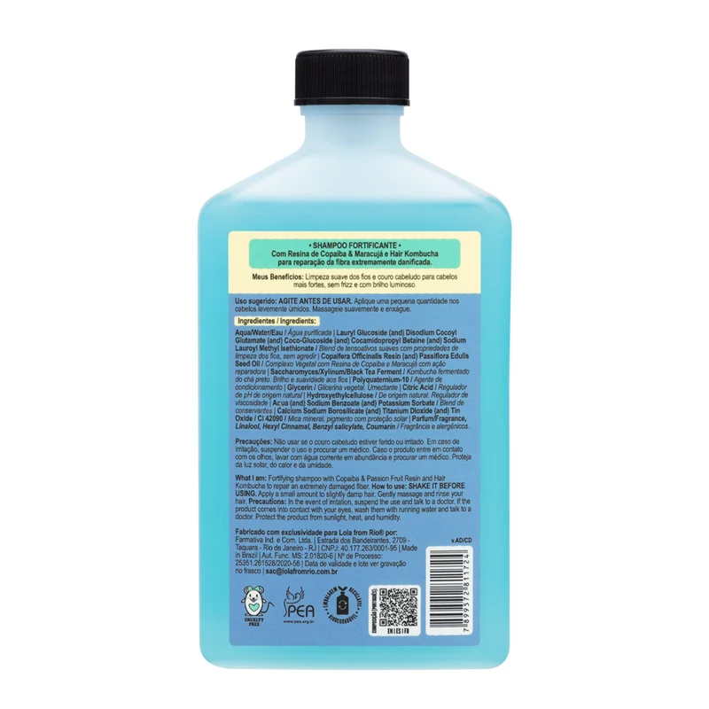 Lola From Rio Danos Vorazes Shampoo Fortificante 250ml - shampooing fortifiant