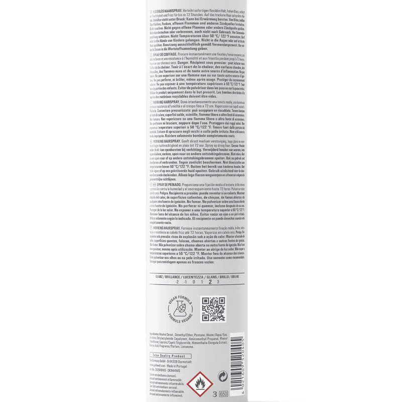 Goldwell Stylesign Working Hairspray 500ml - laque tenue moyenne