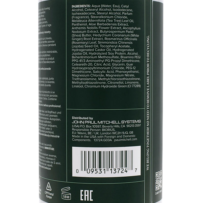 Paul Mitchell Tea Tree Special Hair And Scalp Treatment 500ml - soin exfoliant revigorant