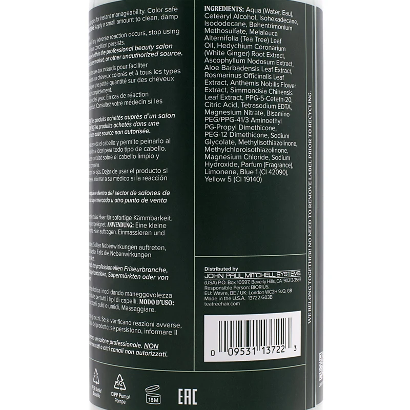 Paul Mitchell Tea Tree Special The Original Tingle Conditioner 1000ml - conditionneur revigorant