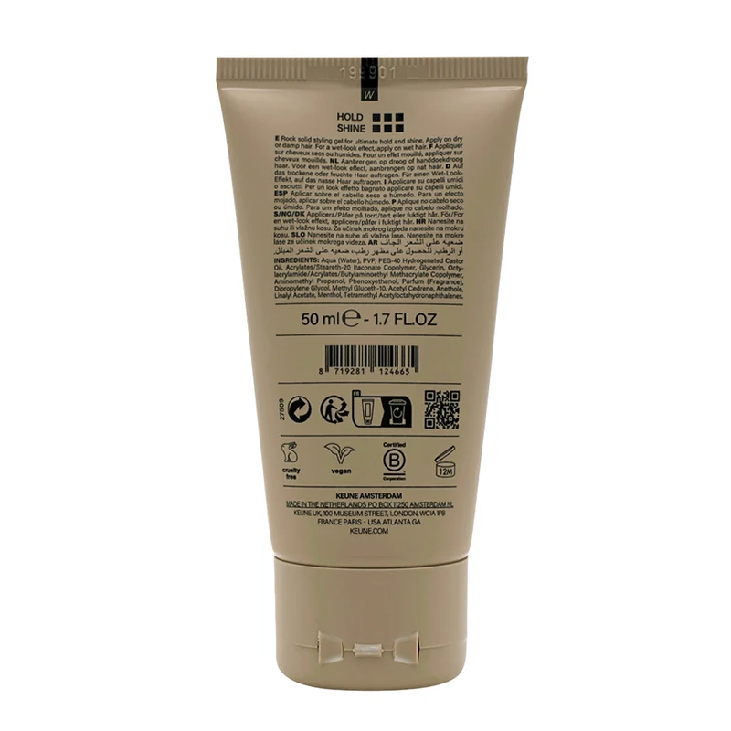 Keune Style The Rock Strong High-Shine Gel 50ml - gel à tenue forte