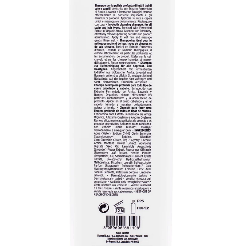 Framesi Scalp Cleansing Shampoo 1000ml - shampooing purifiant