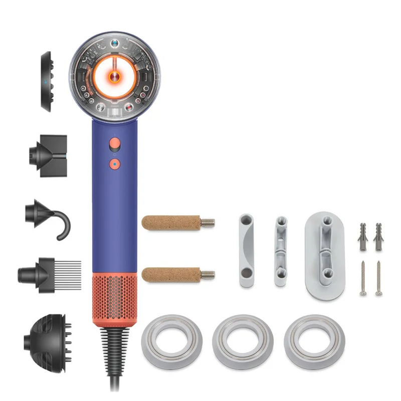 Dyson Supersonic Nural Phon Pervenche / Mandarine + Support Mural GRATUIT