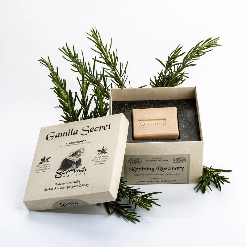 Gamila Secret Rosemary Soap 115gr - savon visage pour peaux à tendance acnéique