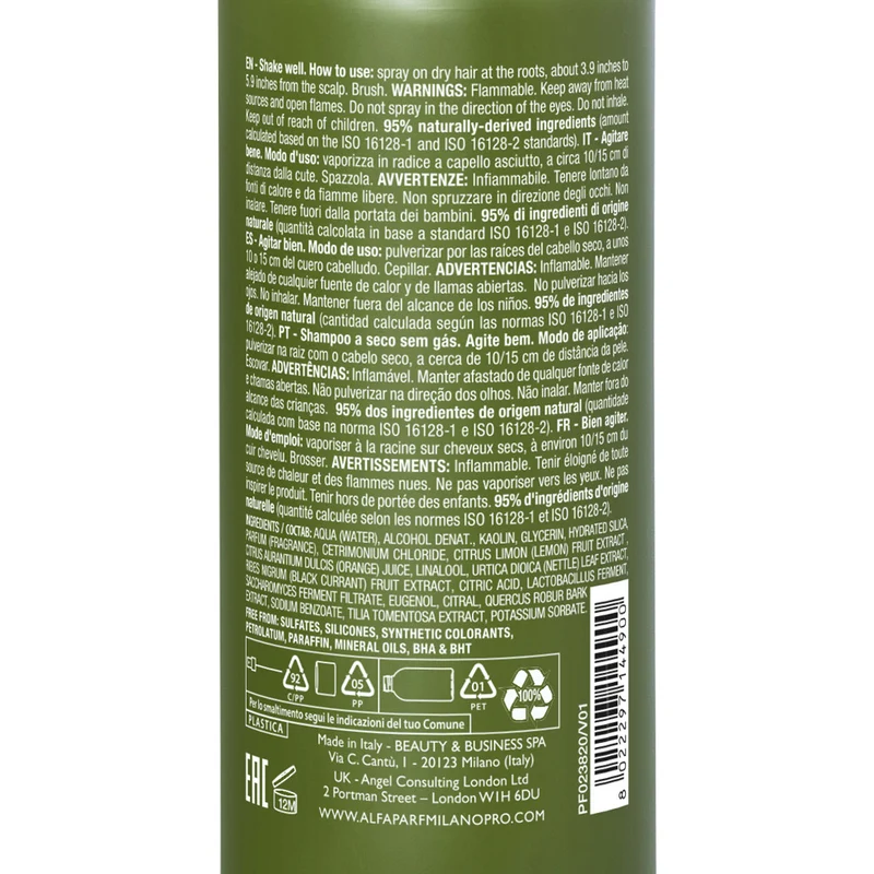 Alfaparf Milano Benvoleo Leave-In & Refresh Perfect Again Mist 150ml - shampooing sec biphasique