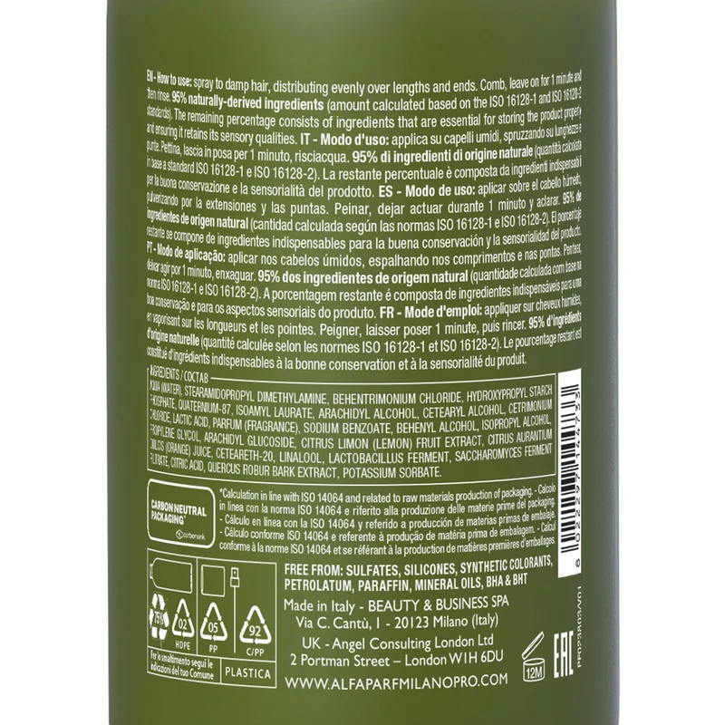 Alfaparf Milano Benvoleo Glossy Express Conditioner 200ml - après-shampooing brillant