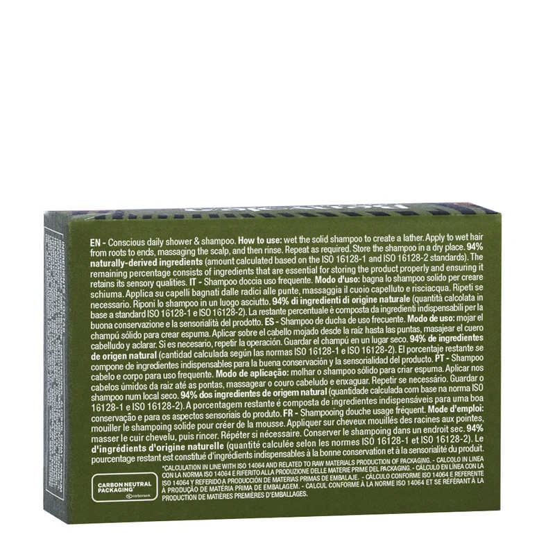 Alfaparf Milano Benvoleo Conscious Daily Shower & Shampoo 80gr - shampooing douche solide