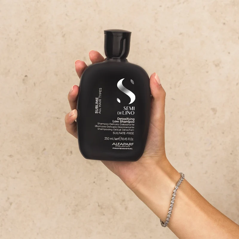 Alfaparf Milano Semi Di Lino Sublime Detoxifying Low Shampoo 250ml - shampooing détoxifiant délicat