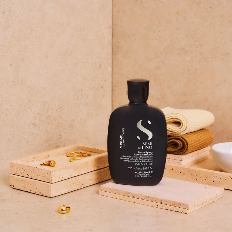 Alfaparf Milano Semi Di Lino Sublime Detoxifying Low Shampoo 250ml - shampooing détoxifiant délicat