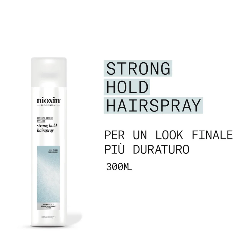 Nioxin Strong Hold Spray 300ml - laque à tenue forte