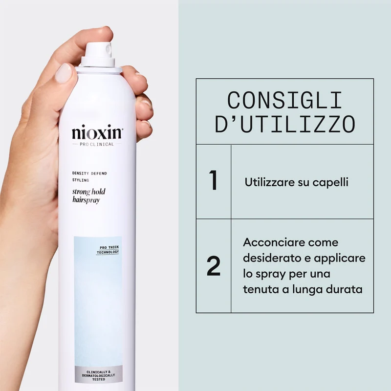 Nioxin Strong Hold Spray 300ml - laque à tenue forte