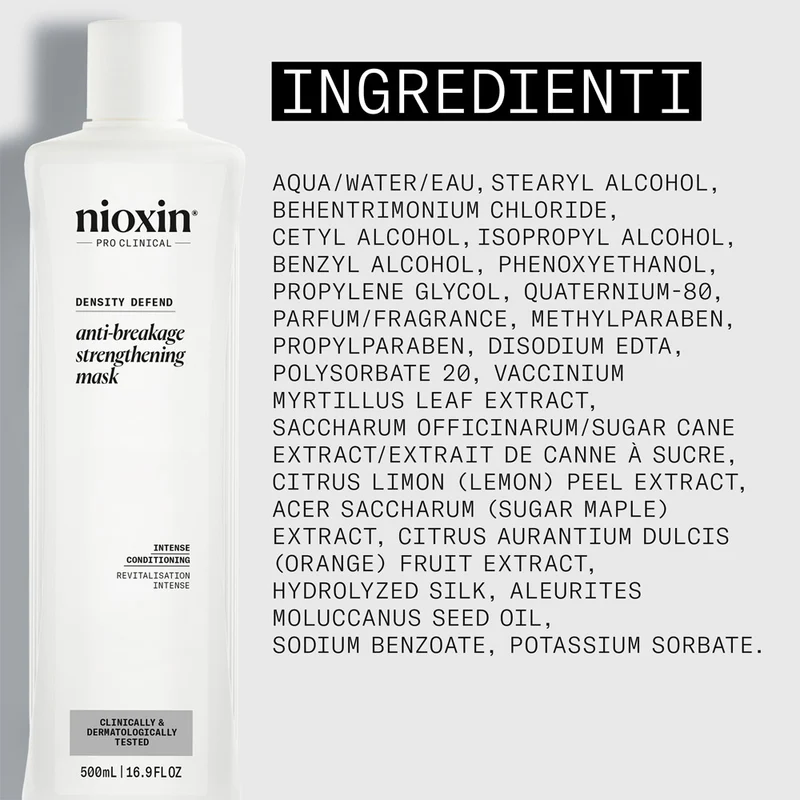 Nioxin Density Defend Anti-Breakage Mask 500ml - masque fortifiant