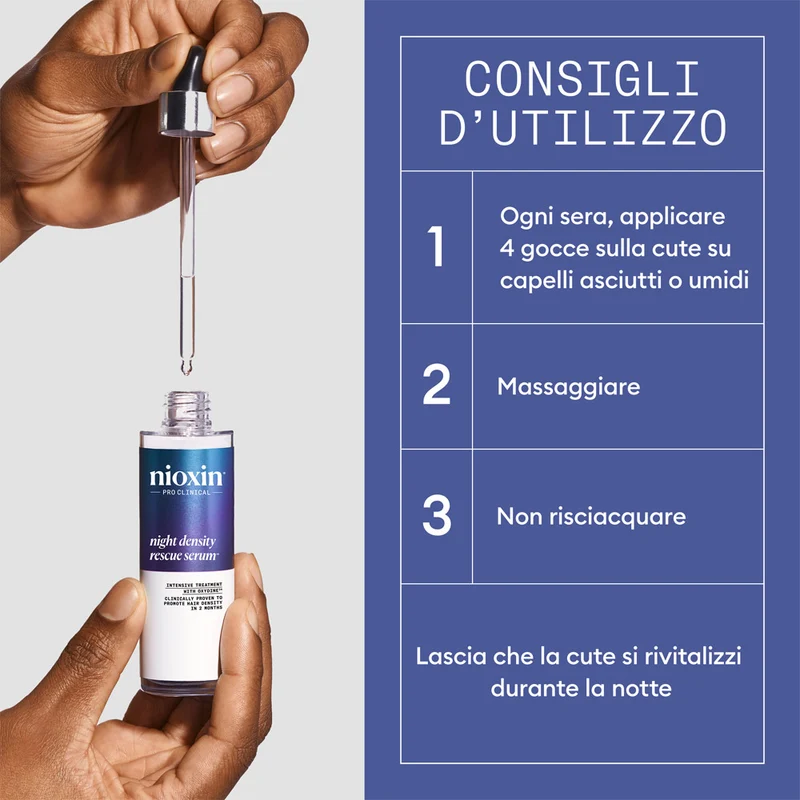 Nioxin Night Density Rescue Serum 70ml - sérum densifiant
