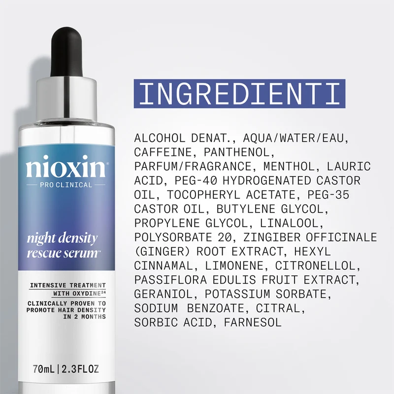 Nioxin Night Density Rescue Serum 70ml - sérum densifiant