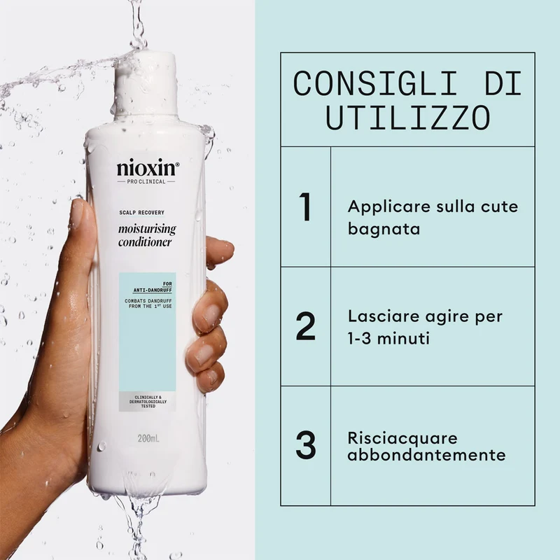 Nioxin Scalp Recovery Moisturising Conditioner 200ml - conditionneur purifiant et rééquilibrant