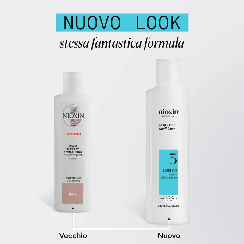 Nioxin Système 3 Scalp + Hair Conditioner 300ml - après-shampooing anti amincissement léger