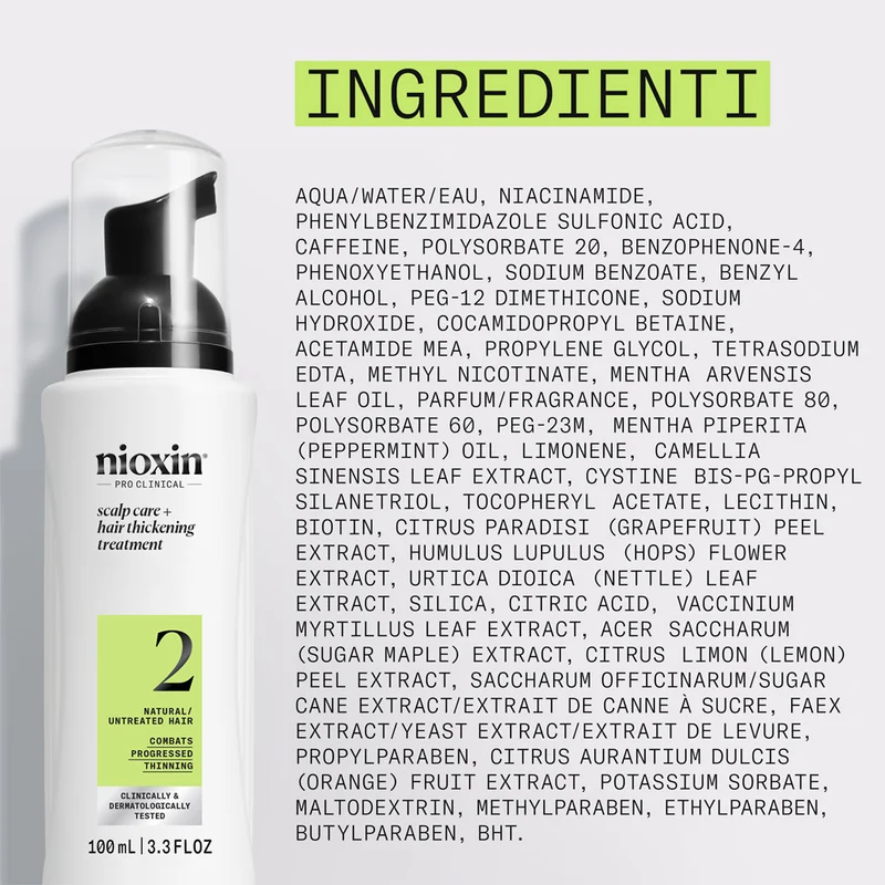 Nioxin Système 2 Scalp + Hair Thickening Serum 100ml - sérum anti-amincissement avancé