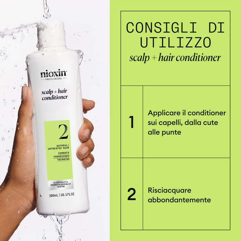 Nioxin Système 2 Scalp + Hair Conditioner 300ml - après-shampooing anti-amincissement avancé