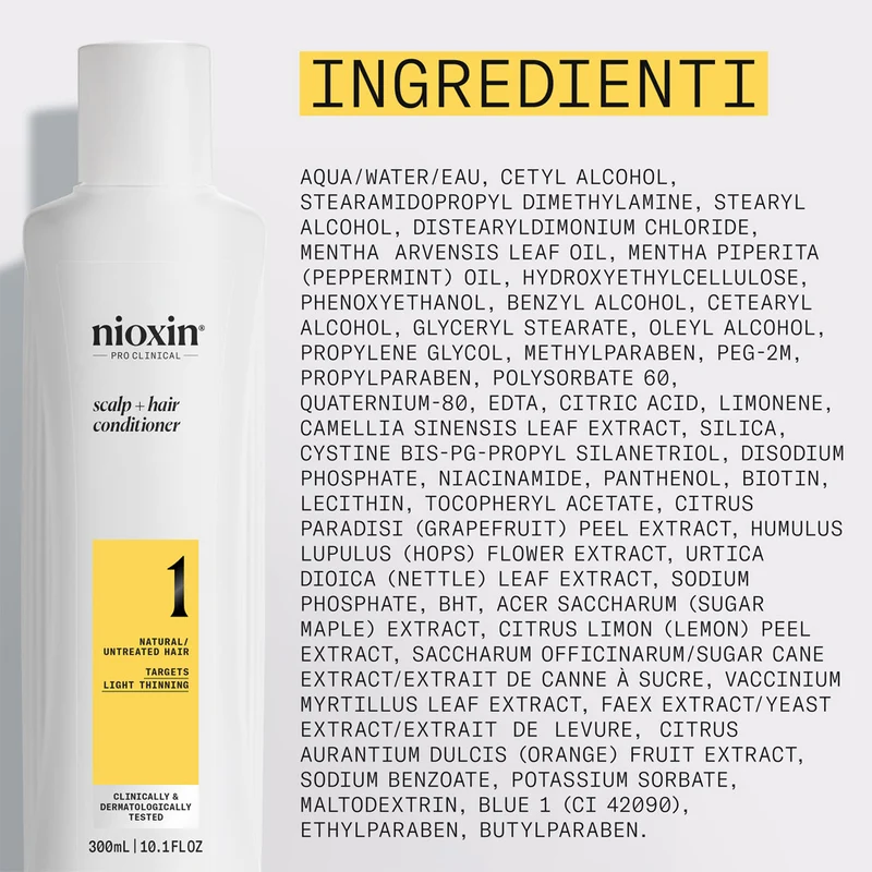 Nioxin Système 1 Scalp + Hair Conditioner 300ml - après-shampooing anti-amincissement léger